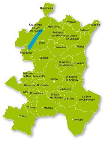 carte pays voironnais