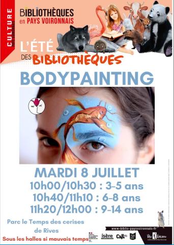 Body Painting mardi 8 juillet