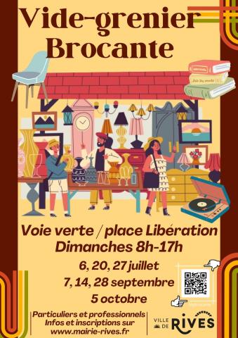 affiche brocante